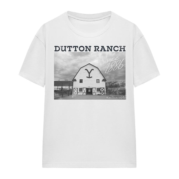 Yellowstone Unisex Vuxen Dutton Barn T-Shirt M Vit White M