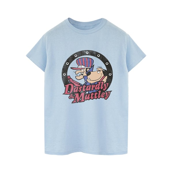 Wacky Races Herr Dastardly Och Mutley Cirkel T-Shirt XXL Baby B Baby Blue XXL