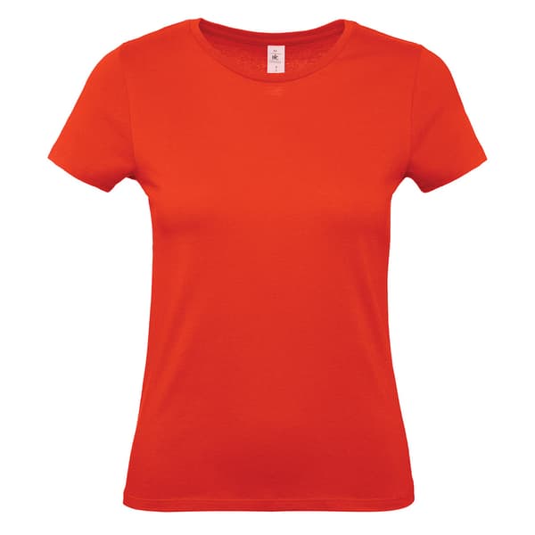 B&C Dam/Dam #E150 T-shirt M Svart Ren Black Pure M