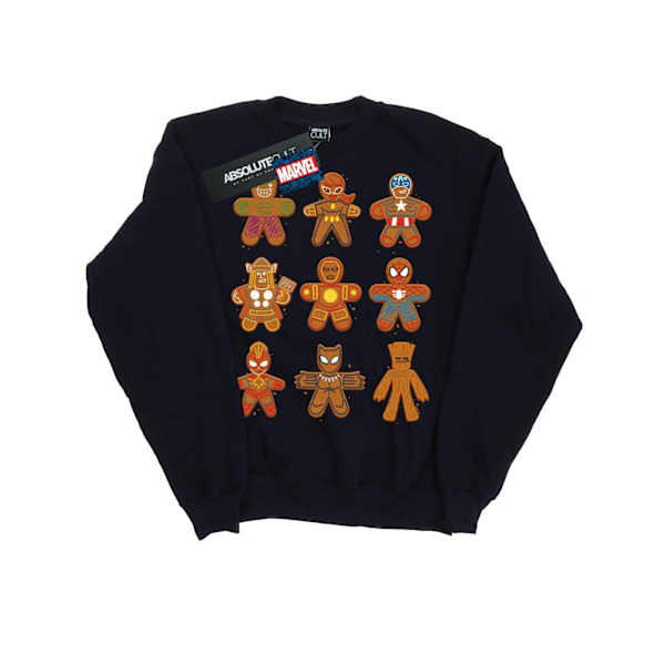 Marvel Mens Avengers Christmas Gingerbread Sweatshirt XL Marinblå B Navy Blue XL