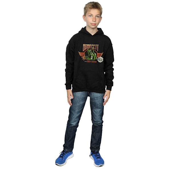 Star Wars Boys Boba Fett Rock Poster Hoodie 7-8 år Svart Black 7-8 Years