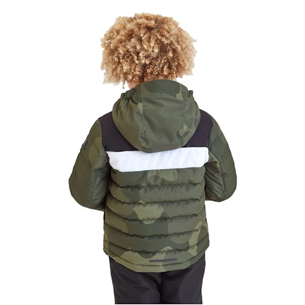 TOG24 Barn/Kids Swift Pixel Camo Vadderad Skidjacka 14-15 År Khaki Green/Black 14-15 Years