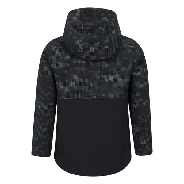 Mountain Warehouse Exodus Camouflage Softshelljacka för Barn Black 5-6 Years