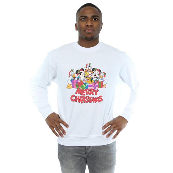 Disney Herr Mickey Mouse Och Vänner Jultröja XL Vit White XL