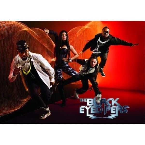 Black Eyed Peas Boom Boom Pow Vykort En one size Röd/svart Red/Black One Size