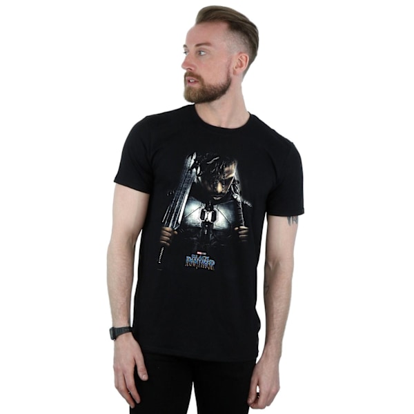 Marvel Herr Svart Panther Killmonger Poster T-Shirt M Svart Black M