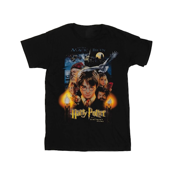 Harry Potter Herr The Sorcerer´s Stone Poster T-Shirt S Svart Black S