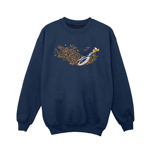 Looney Tunes Boys ACME Doodles Road Runner Sweatshirt 3-4 år Navy Blue 3-4 Years