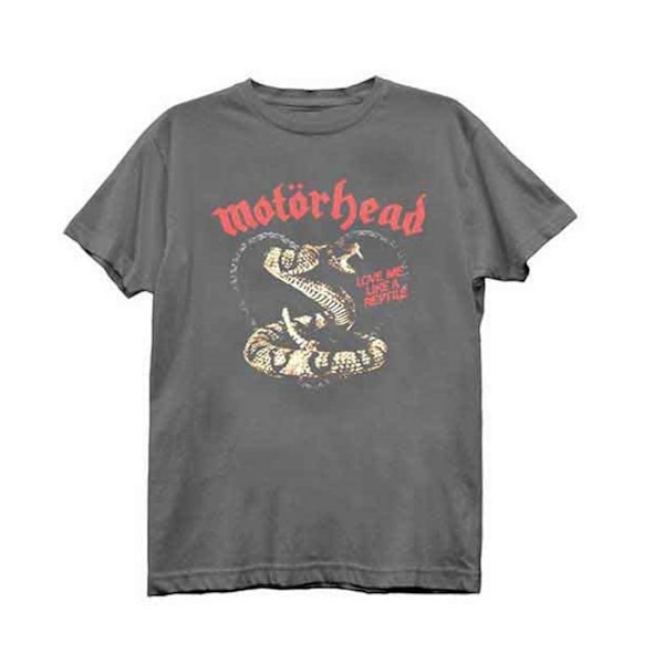 Motorhead Unisex Adult Love Me Like A Reptile T-Shirt XL Charco Charcoal Grey XL