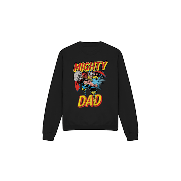 Thor Unisex Vuxen Mighty Dad Sweatshirt M Svart Black M