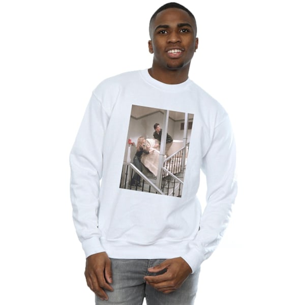 Friends Herr Soffa Trappa Foto Sweatshirt 3XL Vit White 3XL