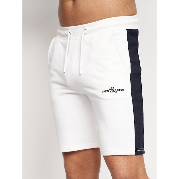 Born Rich Mens Taymor Sweat Shorts L Vit White L