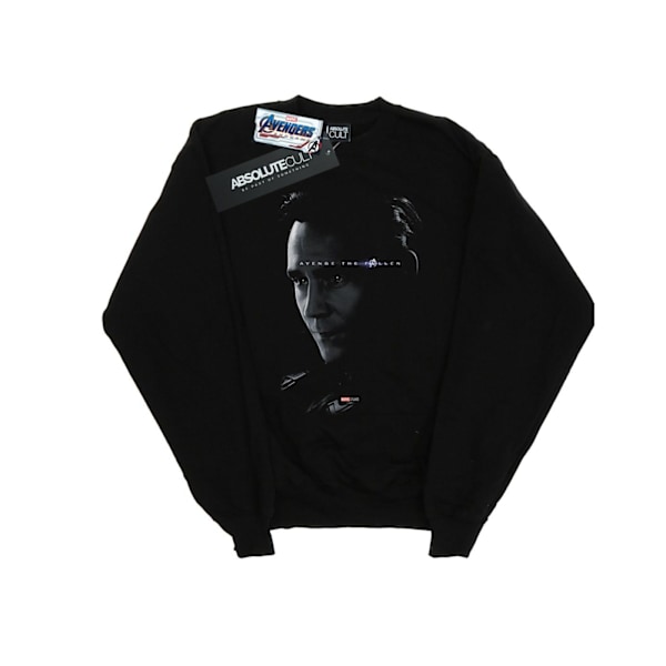 Marvel Womens/Ladies Avengers Endgame Avenge The Fallen Loki Sw Black XL