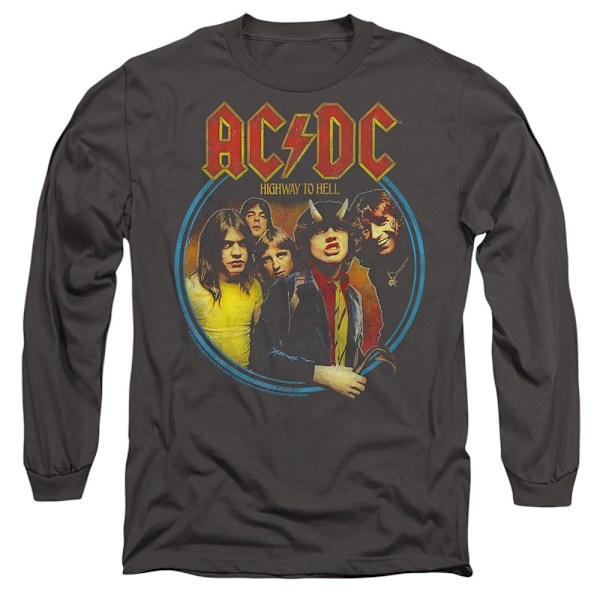 AC/DC Unisex Vuxen Highway To Hell T-Shirt S Kolgrå Charcoal S