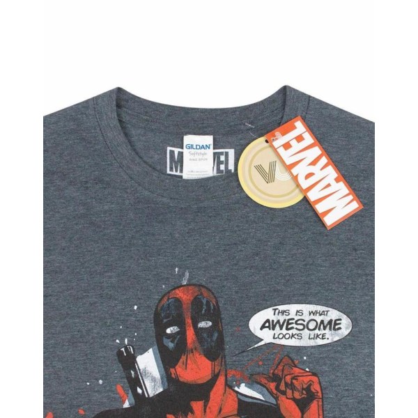 Deadpool Mens Så här ser fantastiskt ut T-shirt XL Charco Charcoal XL