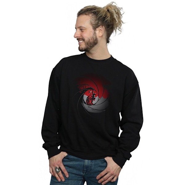 Marvel Deadpool Gun Barrel Sweatshirt M Svart Black M