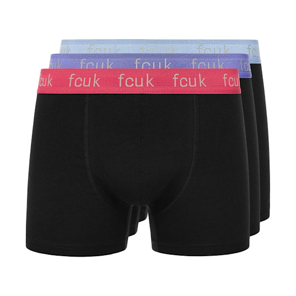 French Connection FCUK2 Boxerkalsonger för män (3-pack) L Svart Black L