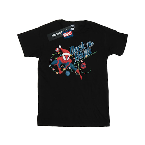 Marvel Boys Spider-Man Deck The Walls T-shirt 12-13 år Svart Black 12-13 Years