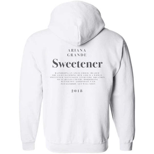 Ariana Grande Unisex Vuxen Sweetener Hoodie M Vit White M
