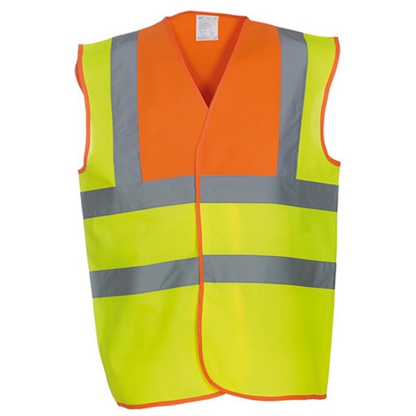 Yoko Unisex Premium Hi-Vis Väst / Jacka (2-pack) Hi Vis Yellow/Orange S