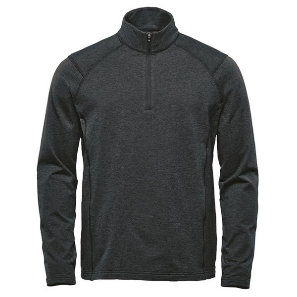 Stormtech Mens Treeline Quarter Zip Fleece Top M Black Heather Black Heather M