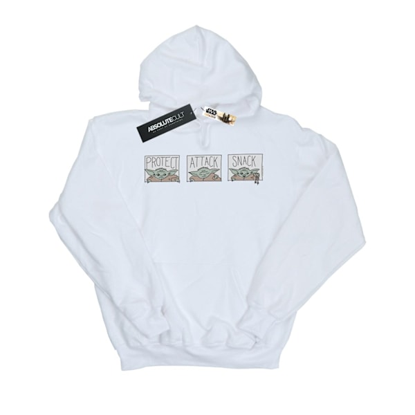 Star Wars Boys The Mandalorian The Child Tiles Hoodie 3-4 år White 3-4 Years