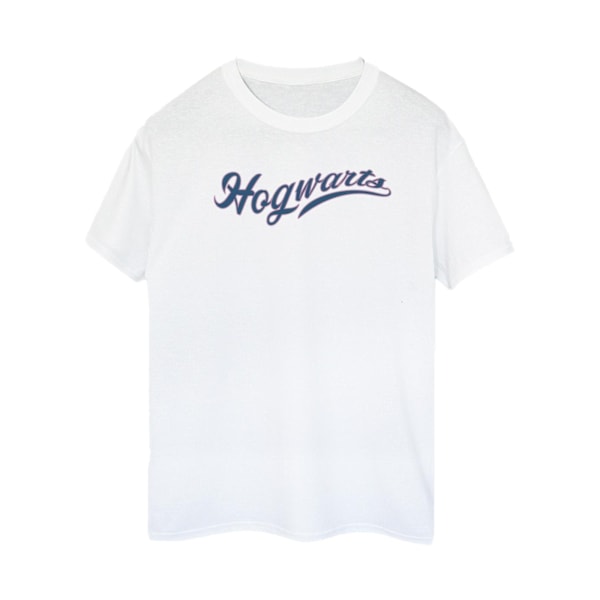 Harry Potter Dam/Kvinnor Hogwarts Skrivande Bomull Pojkvän T- White 4XL