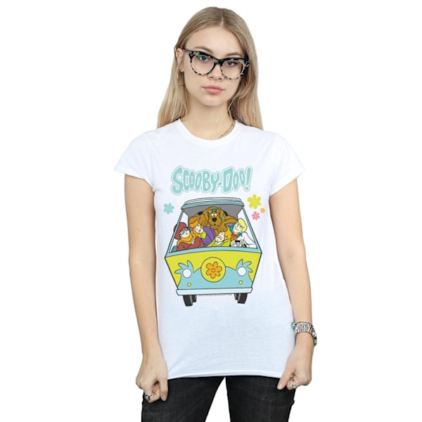 Scooby Doo Dam/Kvinnor Mystery Machine Grupp Bomull T-shirt L White L