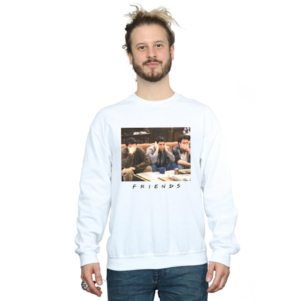 Friends Mens Three Wise Guys Sweatshirt 4XL Vit White 4XL