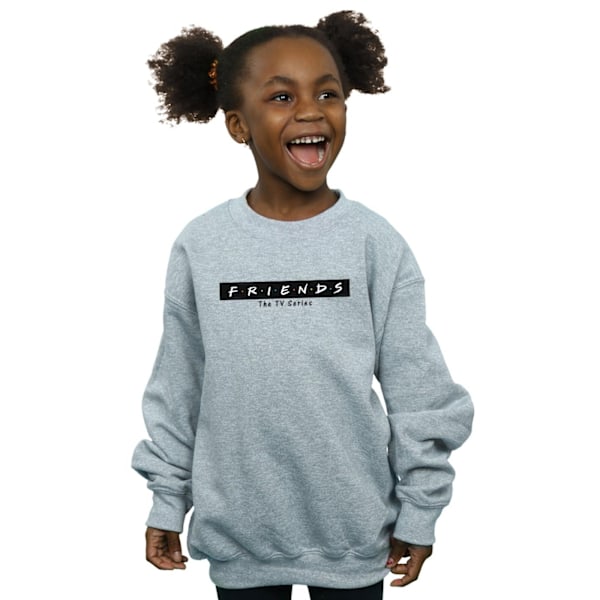 Friends Girls Logo Block Sweatshirt 5-6 år Sports Grey Sports Grey 5-6 Years