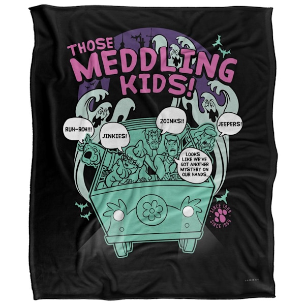 Scooby Doo Meddling Kids Gruppbild Filt One Size Flerfärgad Multicoloured One Size