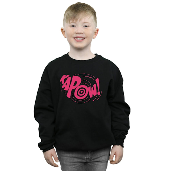 DC Comics Boys Batman TV-serie Kapow Sweatshirt 9-11 år Svart Black 9-11 Years