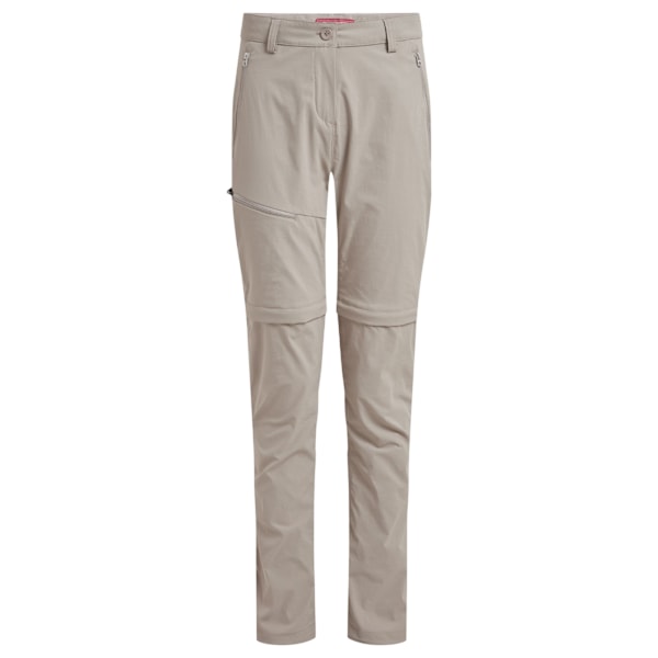 Craghoppers Pro III Nosilife Konvertibla Byxor för Kvinnor Soft Mushroom 18 UK R