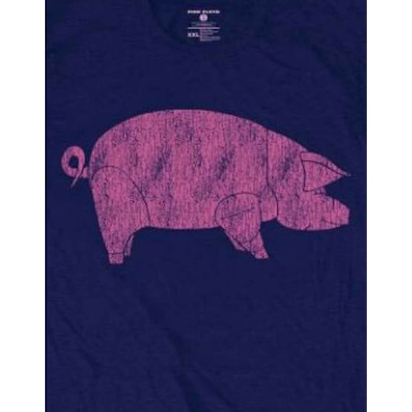 Pink Floyd Unisex Adult AWBDG Back Print T-Shirt XL Marinblå Navy Blue XL