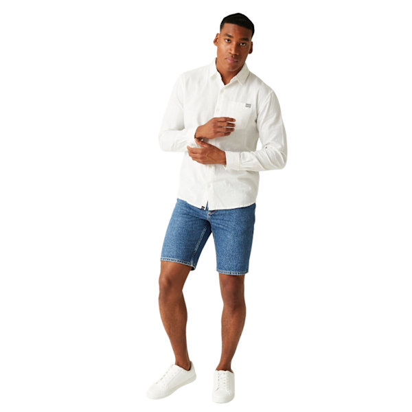 Regatta herr Babbinswood linneskjorta 3XL vit White 3XL
