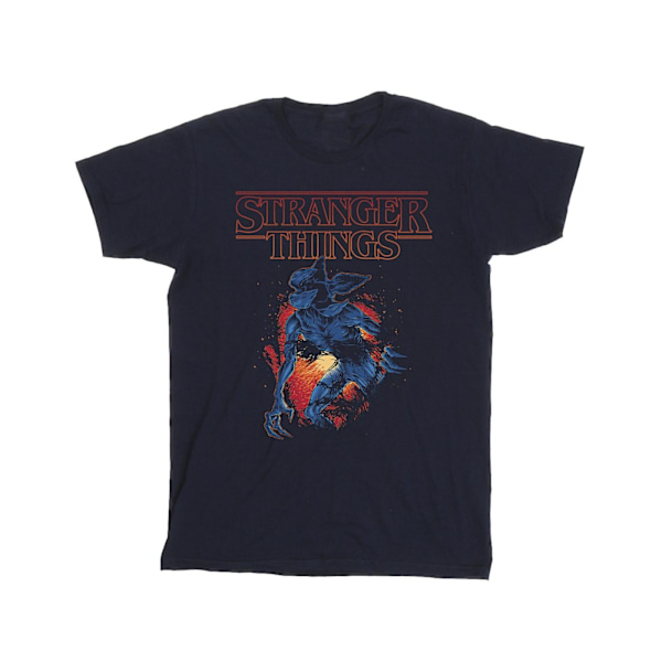 Netflix Boys Stranger Things Demo Cave T-shirt 9-11 år Marinblå Navy Blue 9-11 Years