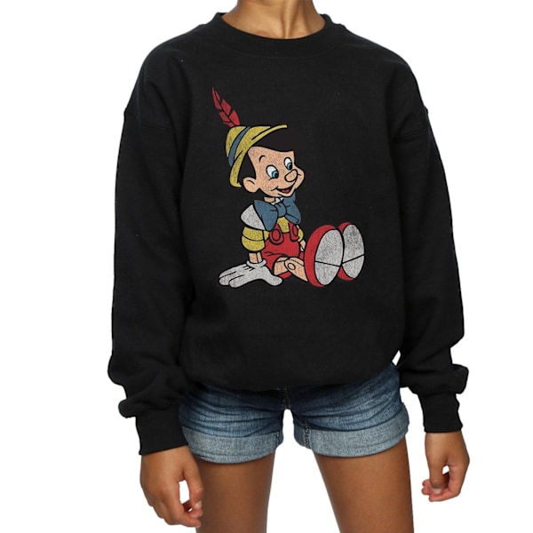 Disney Girls Pinocchio Classic Pinocchio Sweatshirt 12-13 år Black 12-13 Years