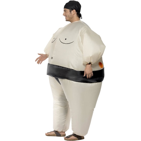 Smiffys Unisex Vuxen Sumo Wrestler Uppblåsbar Kostym One Size White One Size