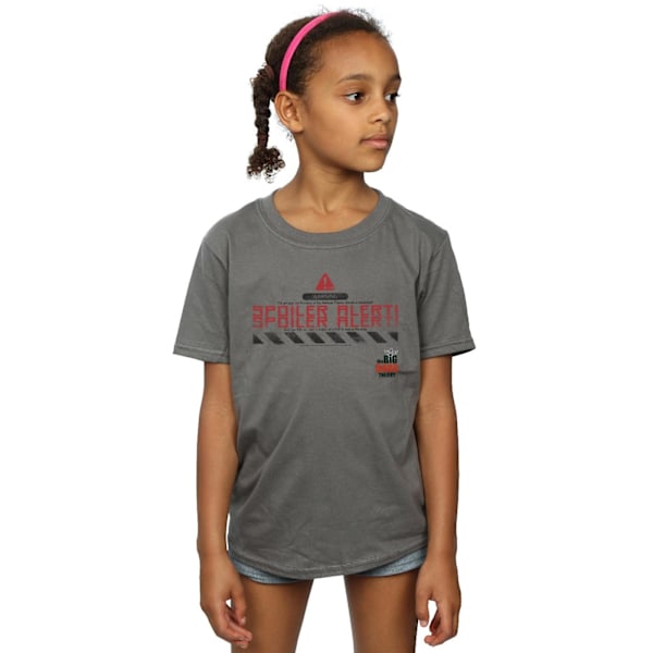 The Big Bang Theory Girls Spoiler Alert Bomull T-shirt 9-11 År Charcoal 9-11 Years