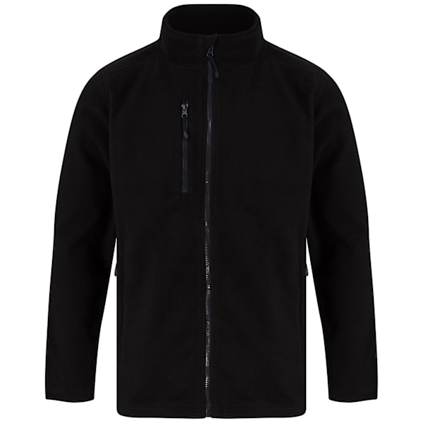 Henbury Unisex Vuxen Återvunnen Polyester Fleecejacka M Svart Black M