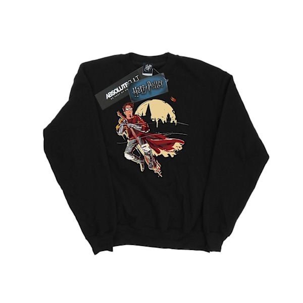 Harry Potter Pojkar Quidditch Seeeker Sweatshirt 7-8 År Svart Black 7-8 Years