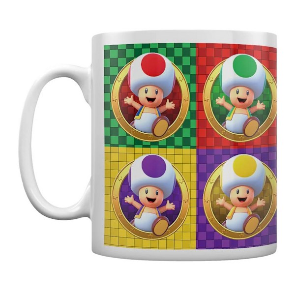Super Mario Multi Toads Mugg One Size Flerfärgad/Vit Multicoloured/White One Size