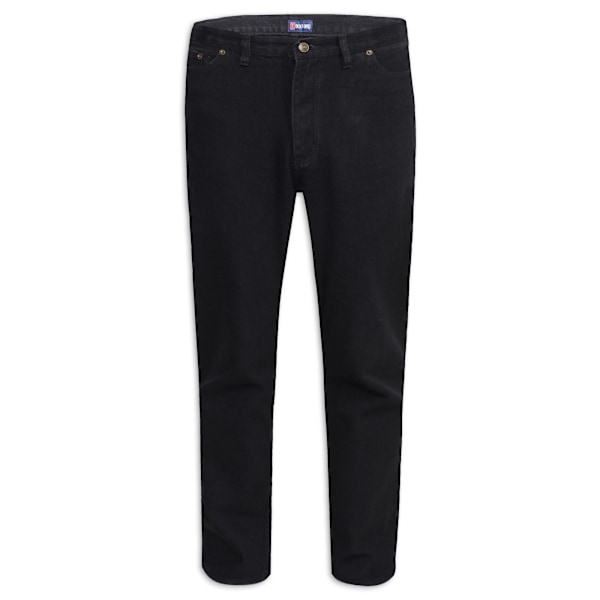 Duke Herr D555 Rockford Denim Comfort Jeans 40R Svart Black 40R