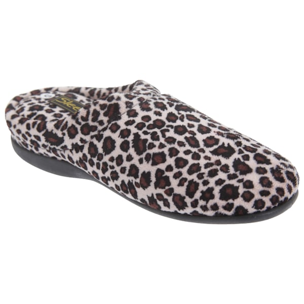 Sleepers Dam/Dam Carmen Ocelot Toe In Mule Tofflor 7 UK Ocelot 7 UK