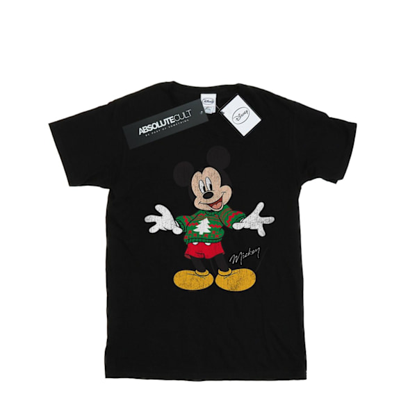 Disney Boys Mickey Mouse Jultröja T-shirt 5-6 år Svart Black 5-6 Years
