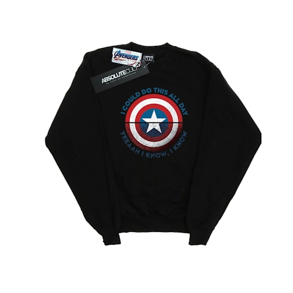 Marvel Boys Avengers Endgame Do This All Day Sweatshirt 9-11 År Black 9-11 Years