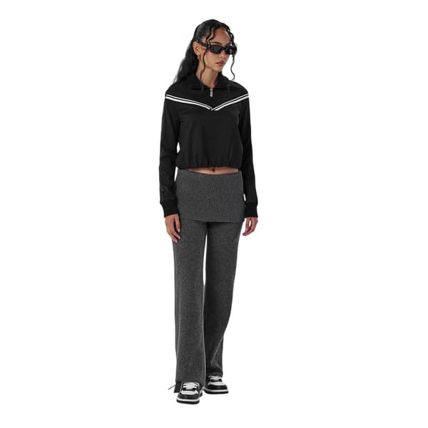 Off White Dam/Dam Off Ribbade Vikbara Vida Benbyxor Dark Grey 6 UK R
