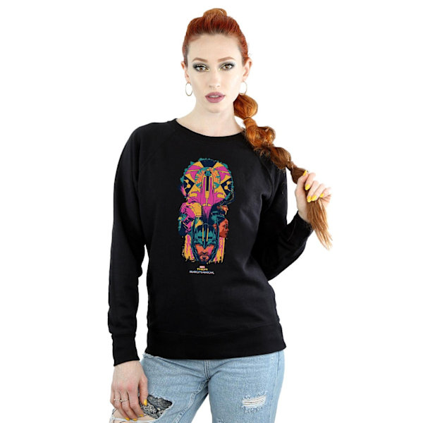 Marvel Dam/Kvinnor Thor Ragnarok Karaktär Totem Sweatshirt X Black XXL