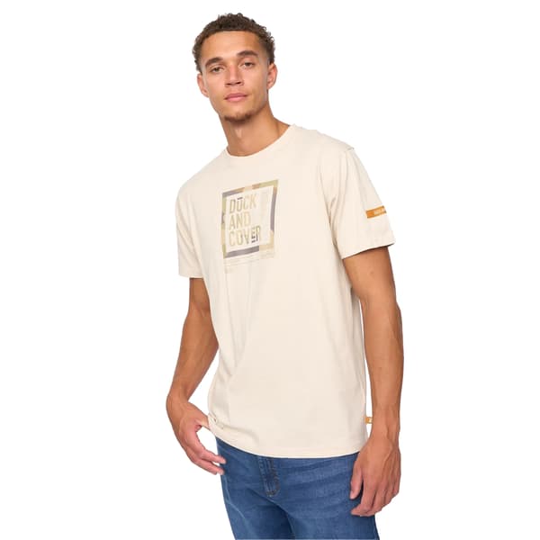 Duck and Cover Herr Primatic T-shirt L Benvit Off White L