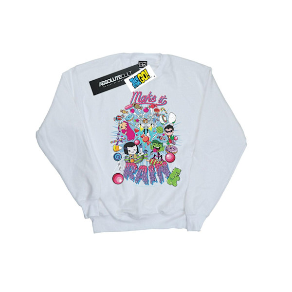 DC Comics Boys Teen Titans Go Make It Rain Sweatshirt 5-6 år White 5-6 Years